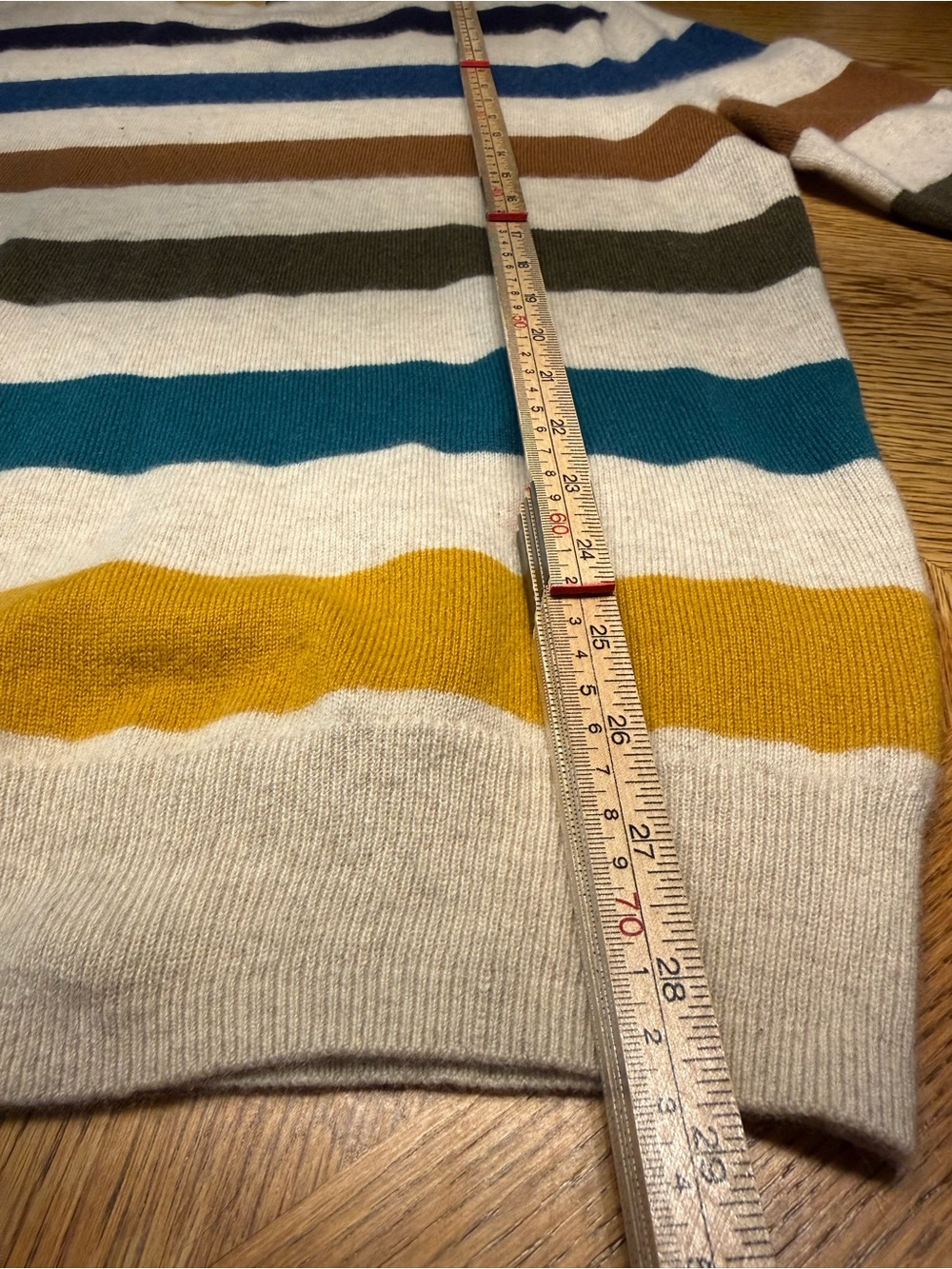 J.Crew 100% Cashmere Striped Sweater Men’s Large Multicolor Crewneck - Picture 10 of 13